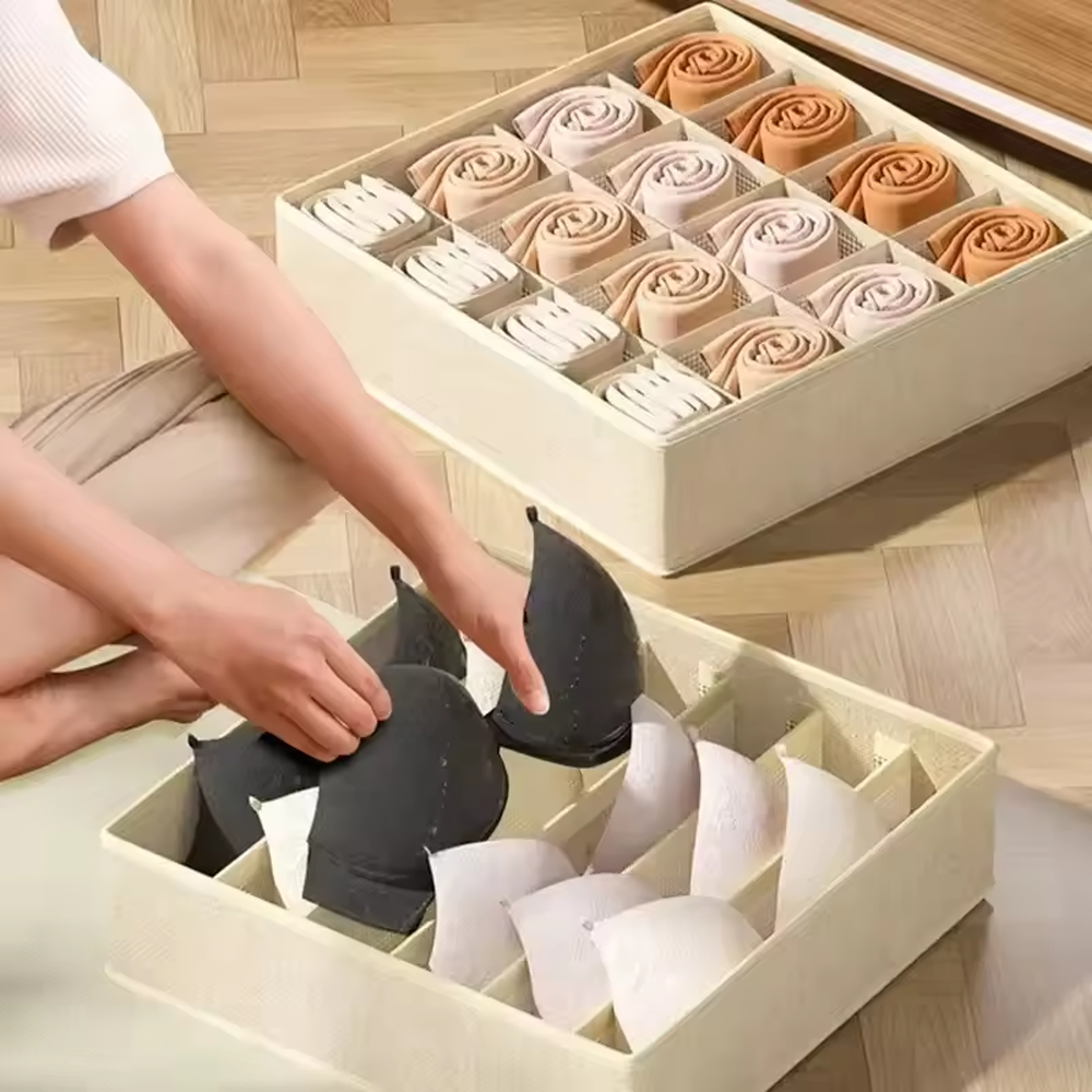 Sock Organizer Tray - Multi-Use Drawer Organizer & Hanging Bag