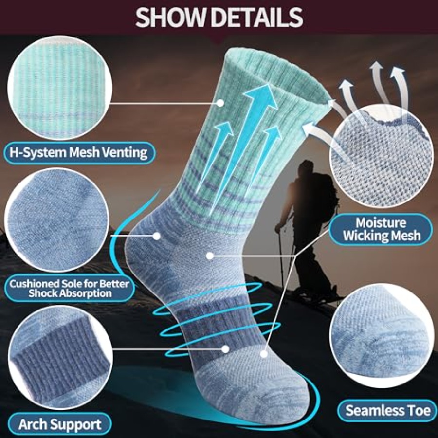 Anlisim Merino Wool Hiking Soc - Wool Hiking Sock 评论和价格
