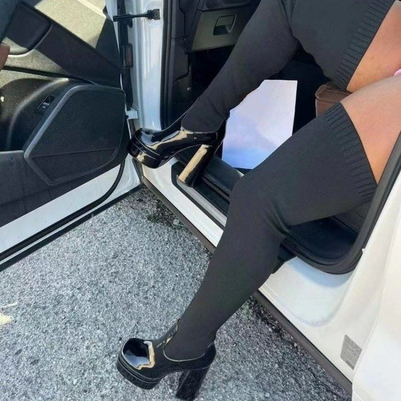 Women Boots Platform Over The  - Knee High Sock Women 评论和价格