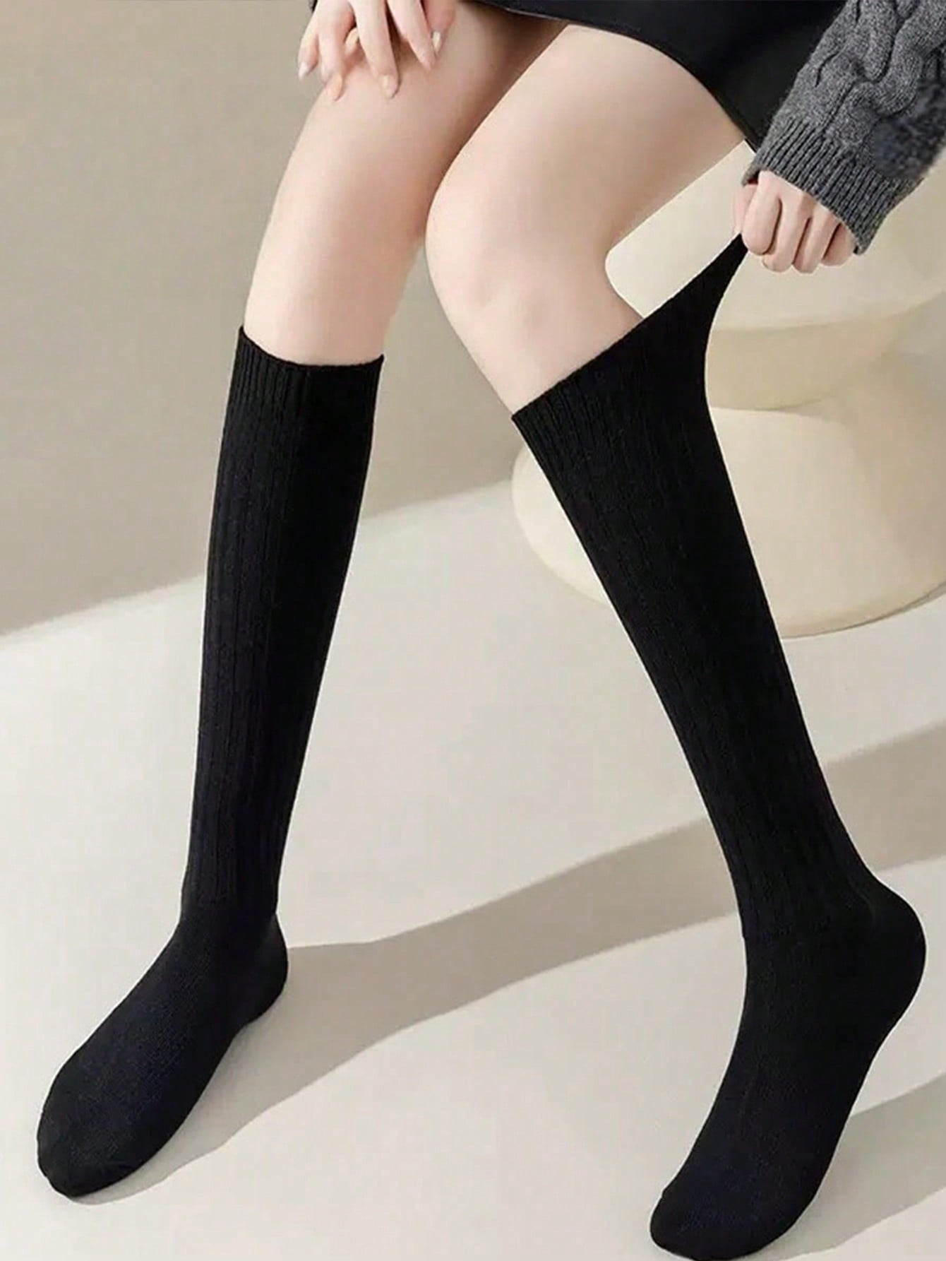 Women's Autumn/Winter Cute Gir - Boot Sock Slouchy 评论和价格