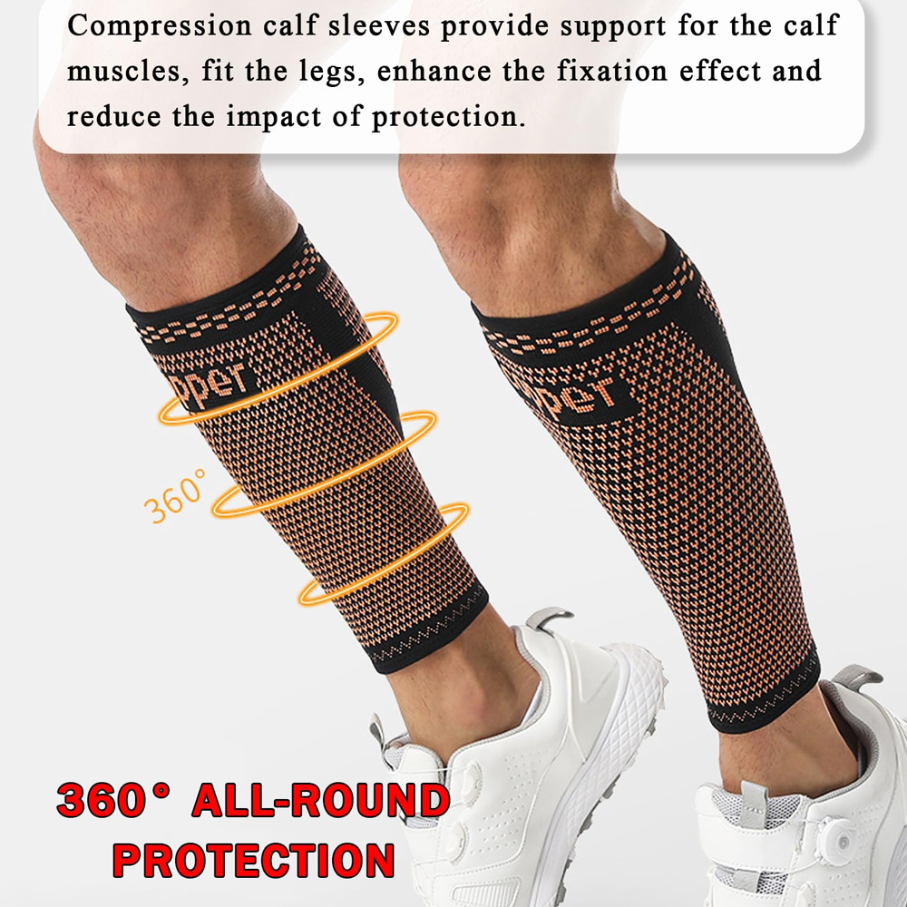 1pc Copper Calf Compression Sl - Compression Sleeve Calf 评论和价格