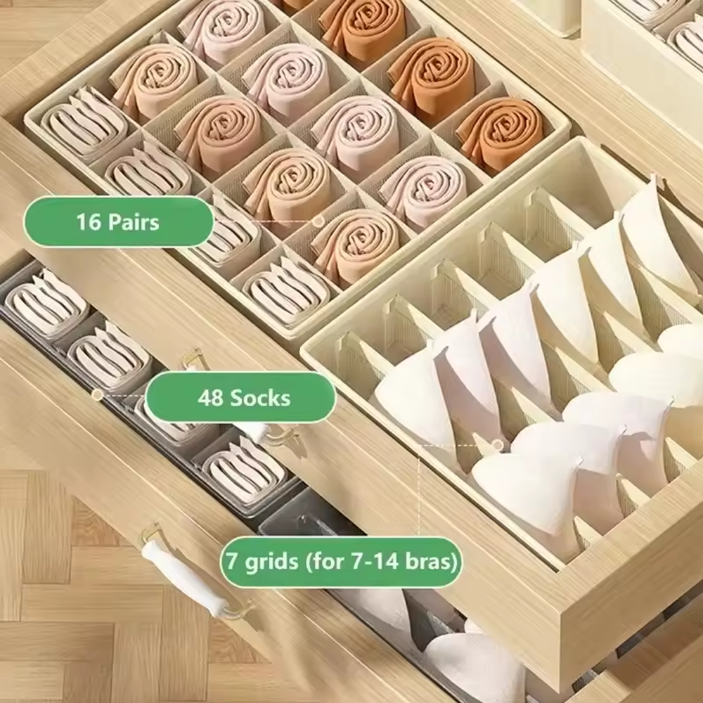 Multi-Use Drawer Organizer & H - Sock Organizer Tray 评论和价格