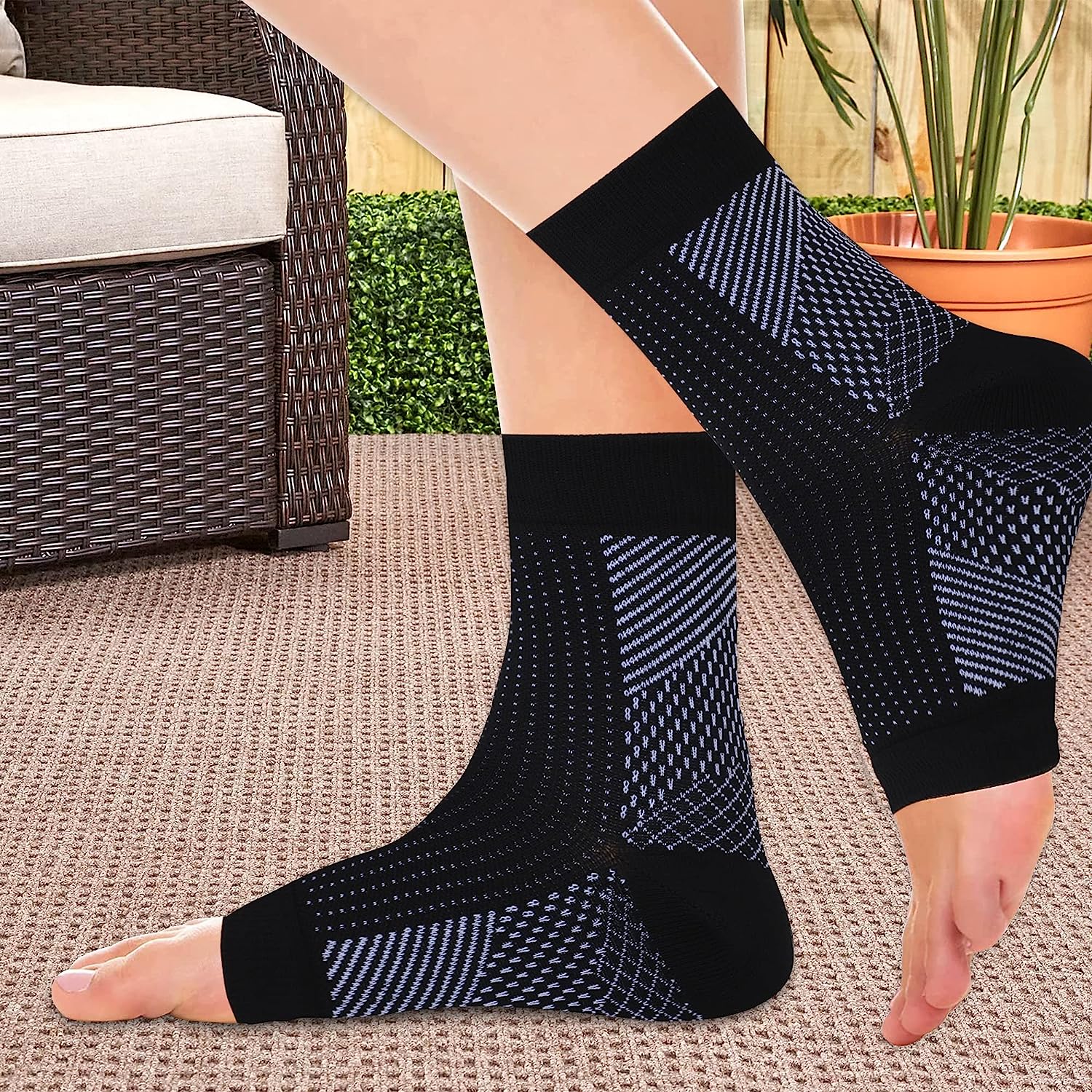 1Pair Ankle Brace Compression  - Ankle Brace Sock 评论和价格