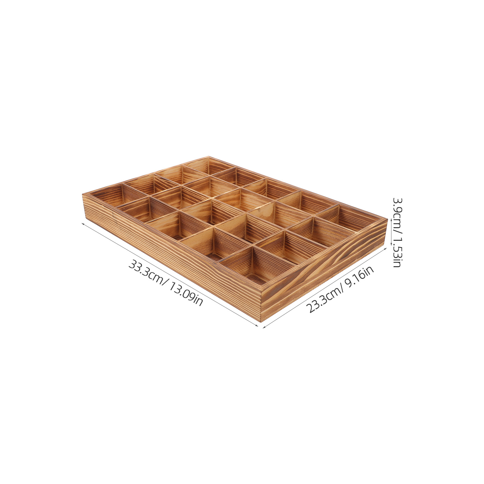 1pc 20-Compartment Wooden Unde - Sock Organizer Tray 评论和价格