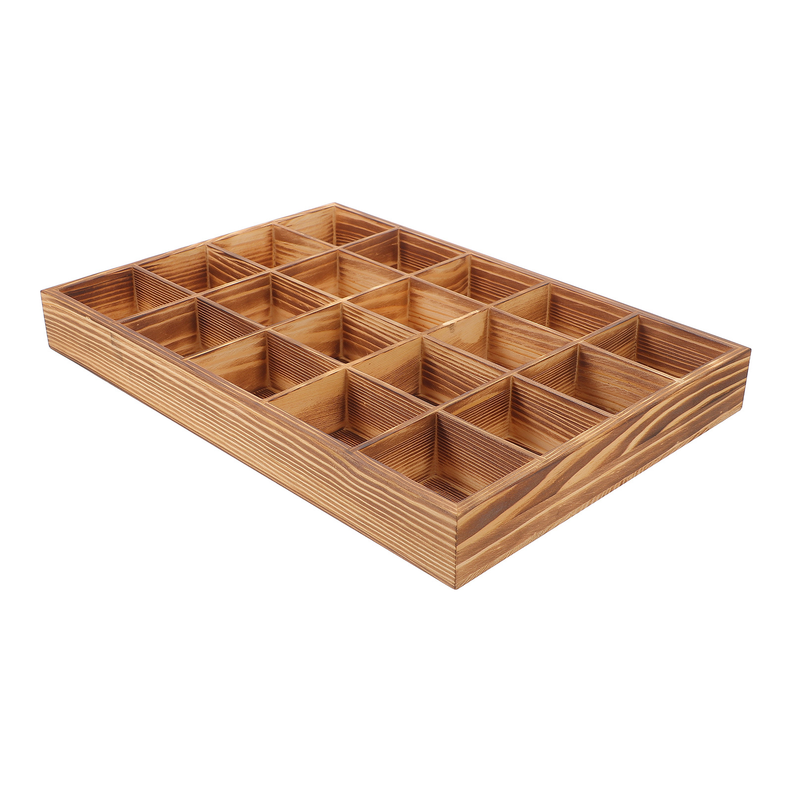 1pc 20-Compartment Wooden Unde - Sock Organizer Tray 评论和价格