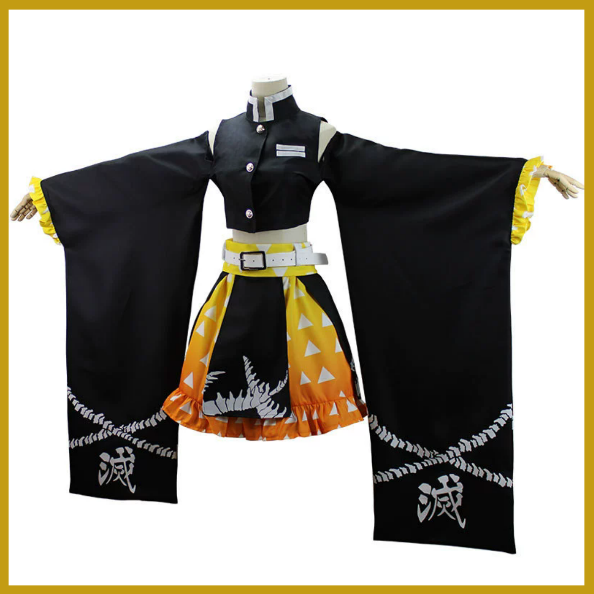 Anime Agatsuma Zenitsu Cosplay - Dress Sock Men 评论和价格