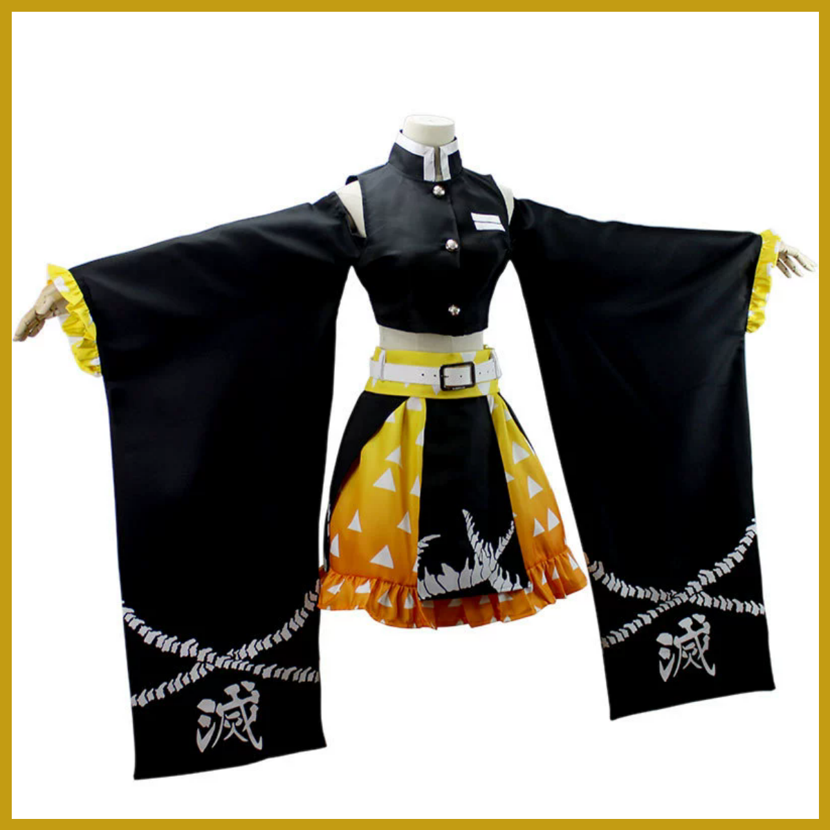 Anime Agatsuma Zenitsu Cosplay - Dress Sock Men 评论和价格