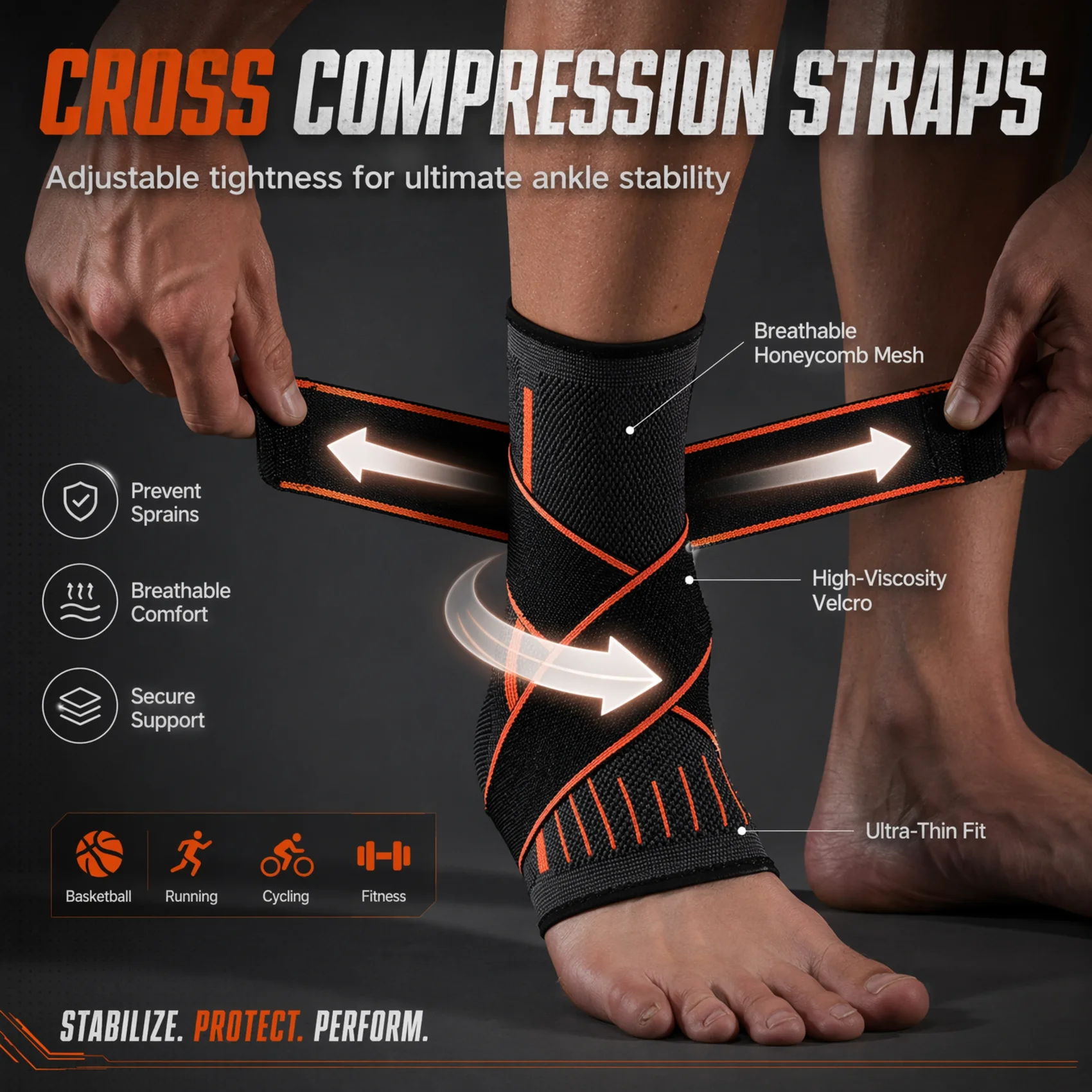Breathable Compression Ankle B - Ankle Brace Sock 评论和价格