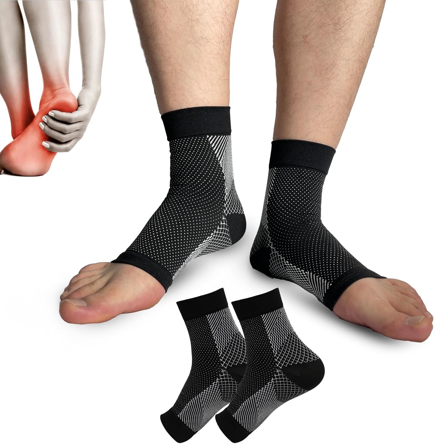 1pair Neuropathy Socks, Ankle  - Ankle Brace Sock 评论和价格
