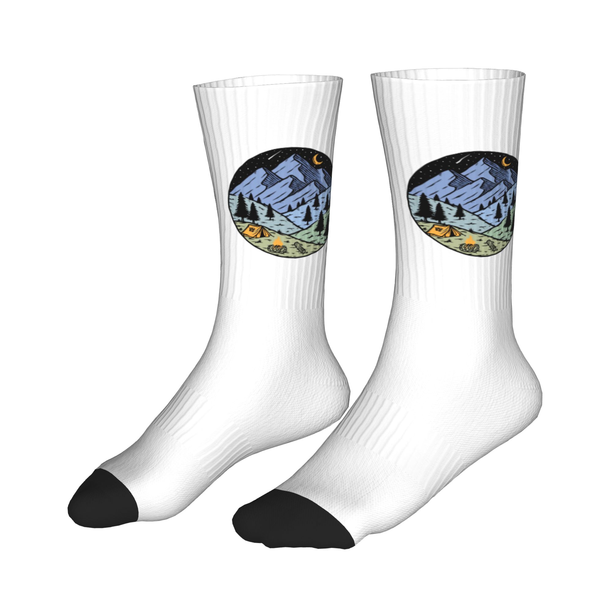 Adventure Camping  Mountain Ca - Dress Sock Men 评论和价格