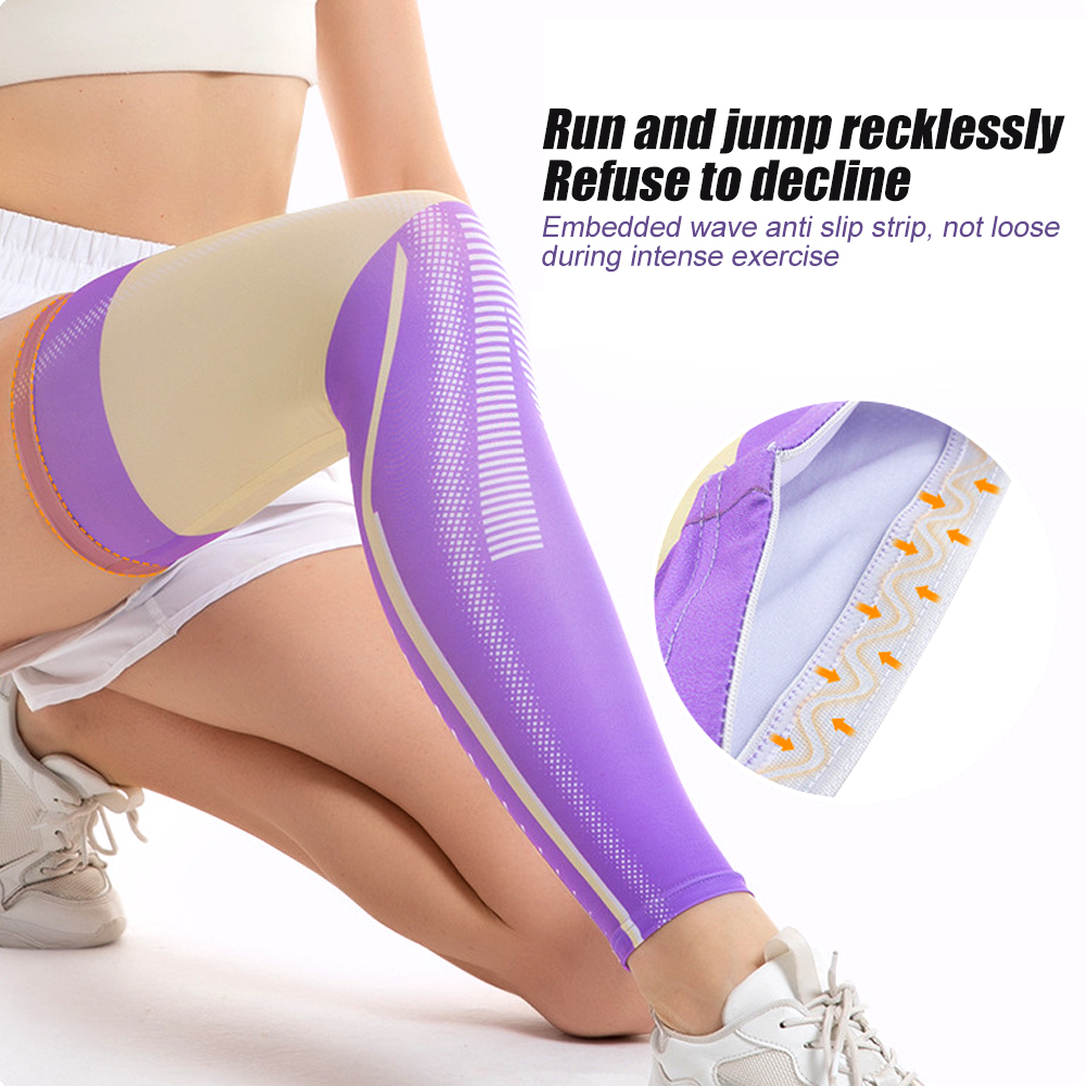 1pc Full Leg Compression Sleev - Compression Sleeve Calf 评论和价格