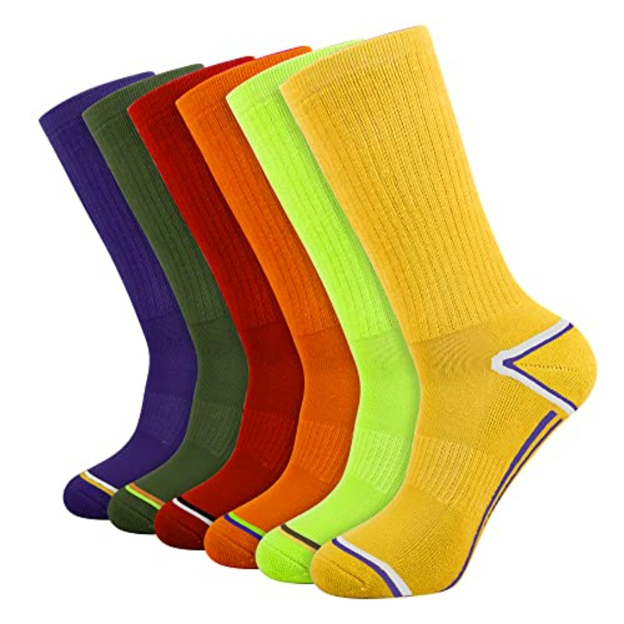 Mens 6 Pack Athletic Performan - Cotton Crew Sock Pack 评论和价格