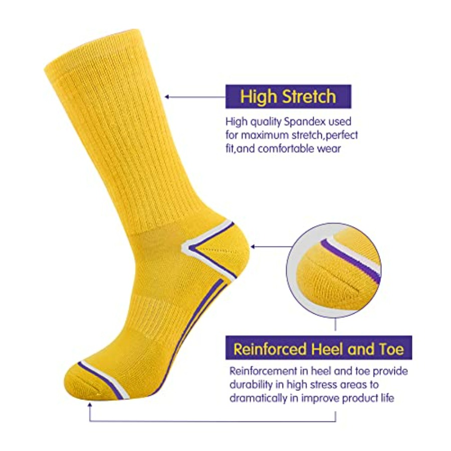 Mens 6 Pack Athletic Performan - Cotton Crew Sock Pack 评论和价格