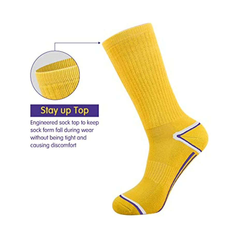Mens 6 Pack Athletic Performan - Cotton Crew Sock Pack 评论和价格