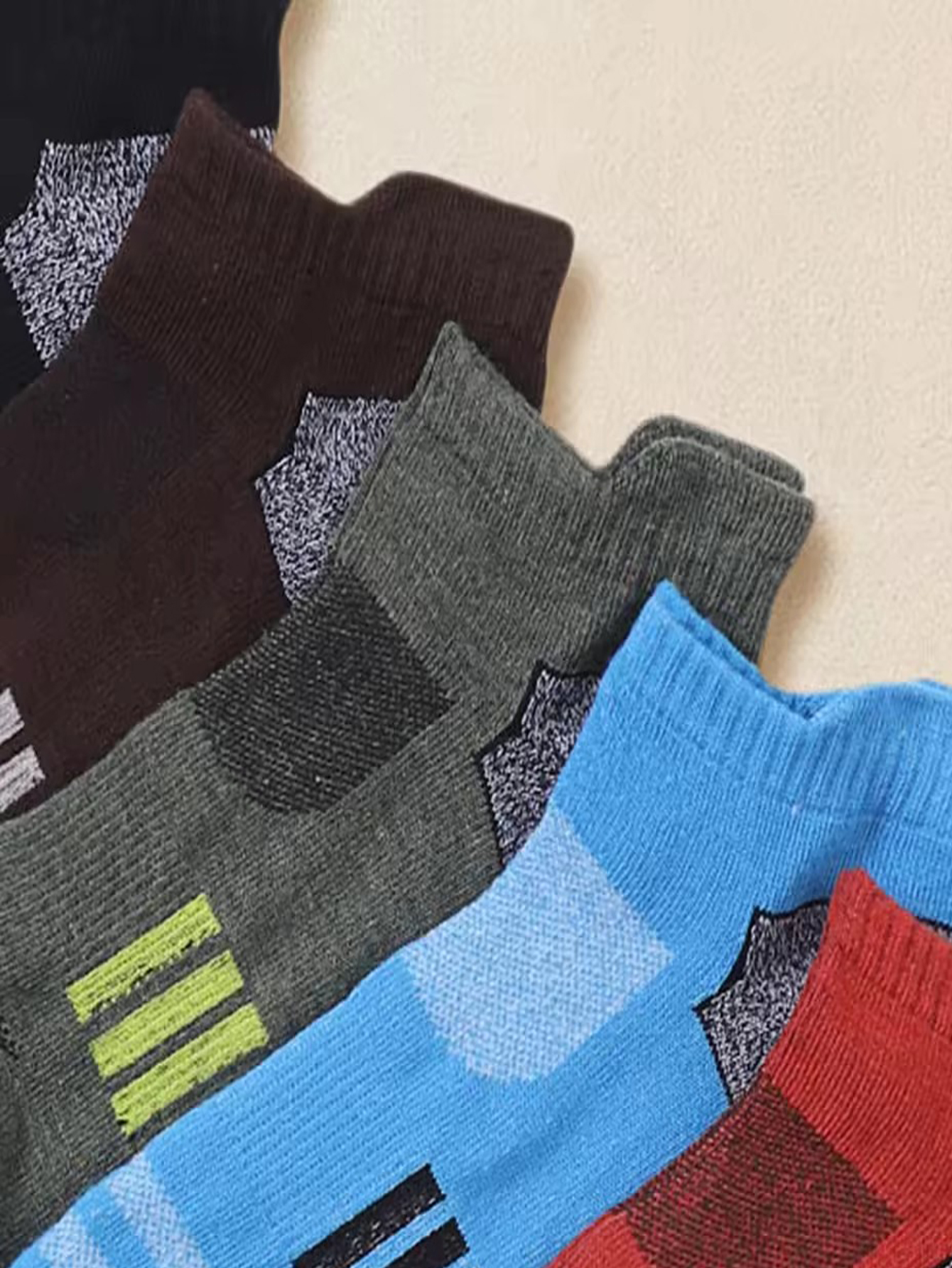 6/12 Pairs Men Vibrant Multico - Ankle Sock Low Cut 评论和价格