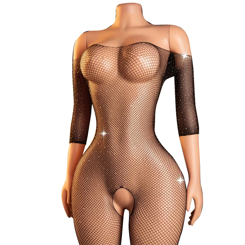 Plus Size Erotic Sexy Lingerie - Fishnet Stocking Women 评论和价格