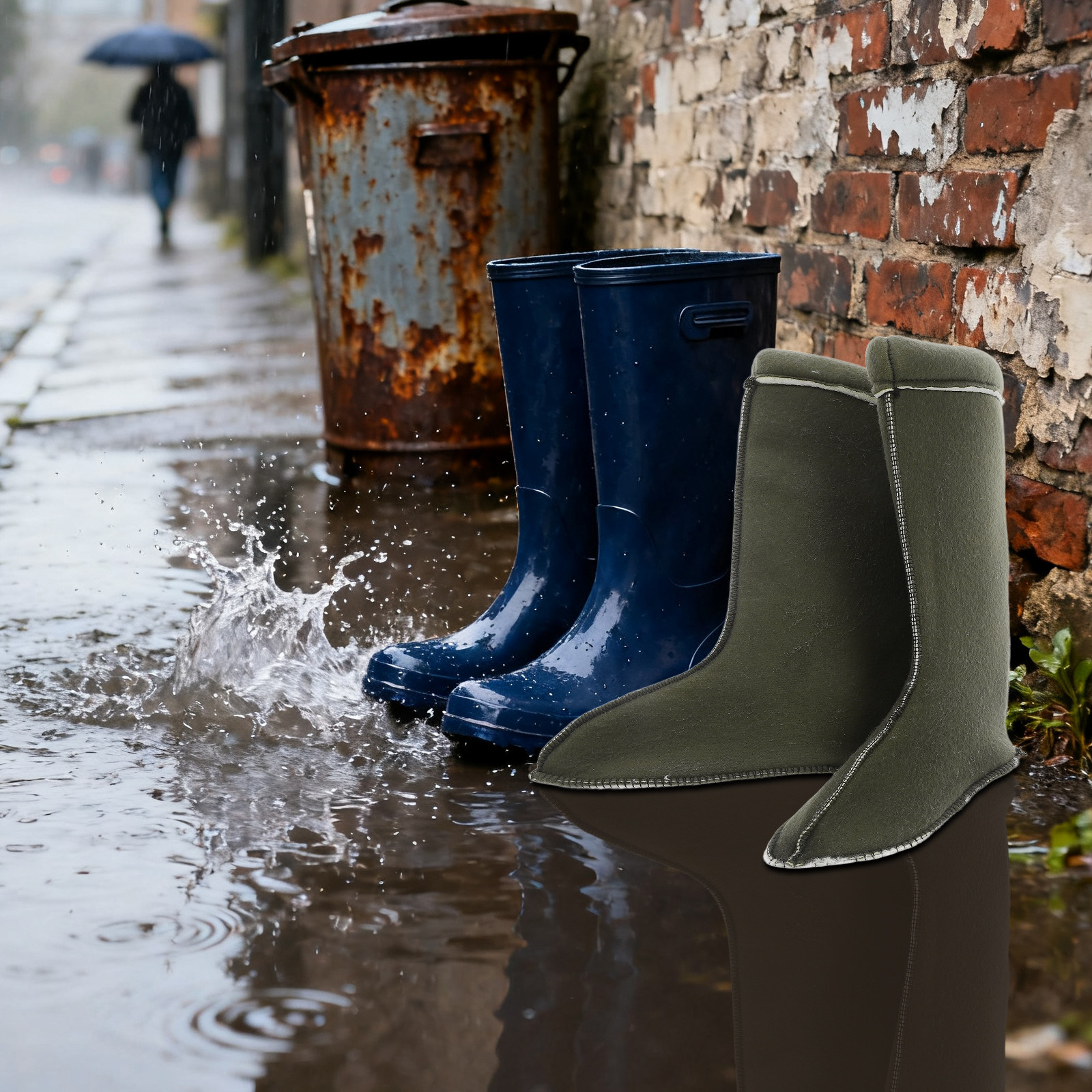 1Pair Thick Thermal Rain Boot  - Thermal Sock Winter 评论和价格