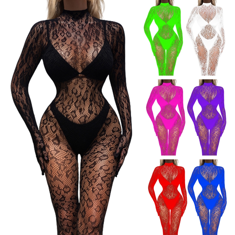 Women Translucence Nightgown L - Fishnet Stocking Women 评论和价格