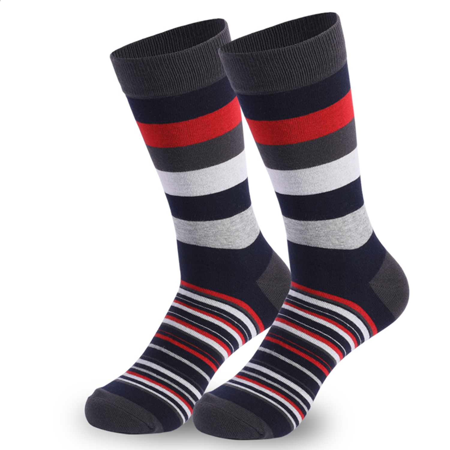 5Pairs Mens Fun Dress Socks, P - Cotton Crew Sock Pack 评论和价格