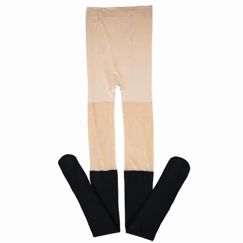 Fake Over-the-Knee Velvet Tigh - Tights Pantyhose Sheer 评论和价格