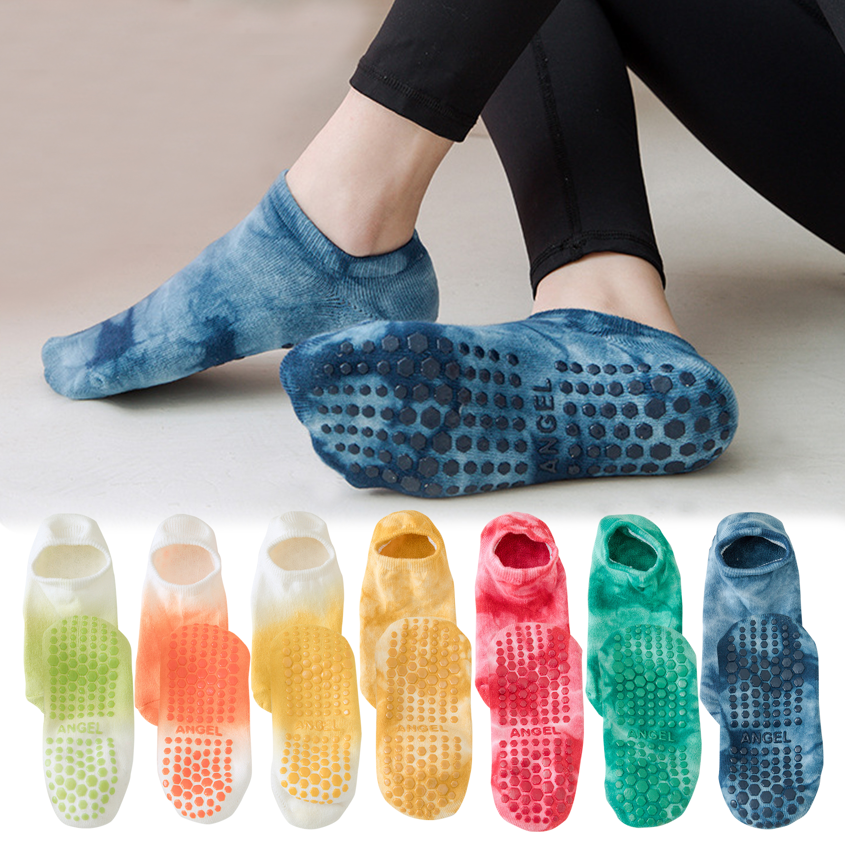 3 Pair Non Slip Yoga Grip Sock - Grip Sock Yoga 评论和价格