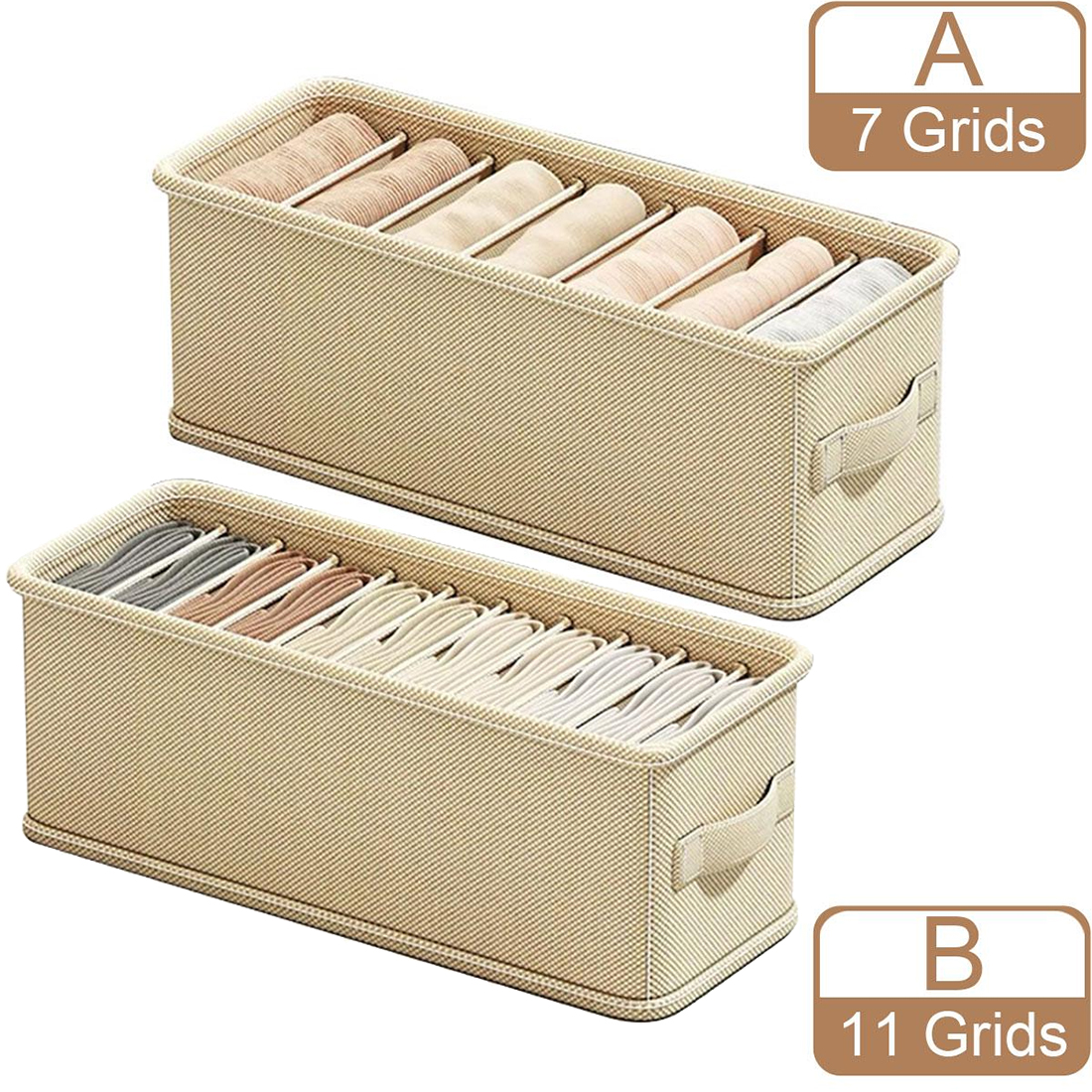 6/7 Grids Drawer Organizer Bra - Sock Organizer Tray 评论和价格