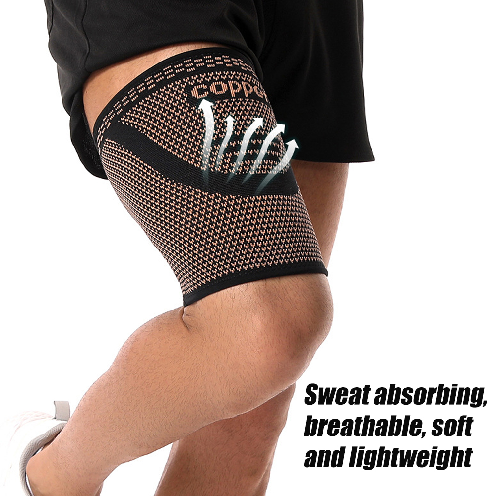 1pc Copper Thigh Compression S - Compression Sleeve Calf 评论和价格
