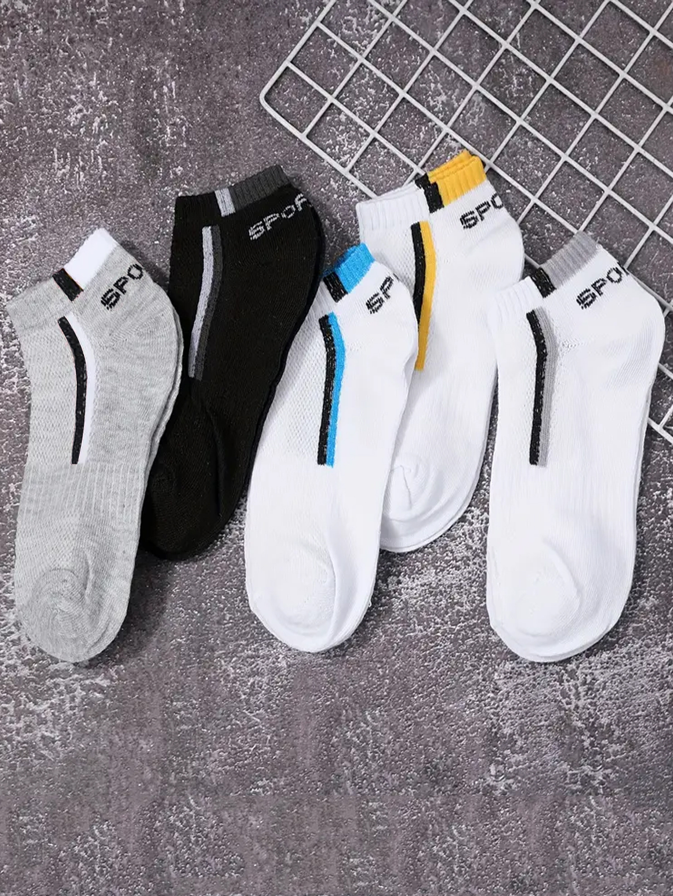5/10/20/30Pairs Men's Color-bl - Ankle Sock Low Cut 评论和价格