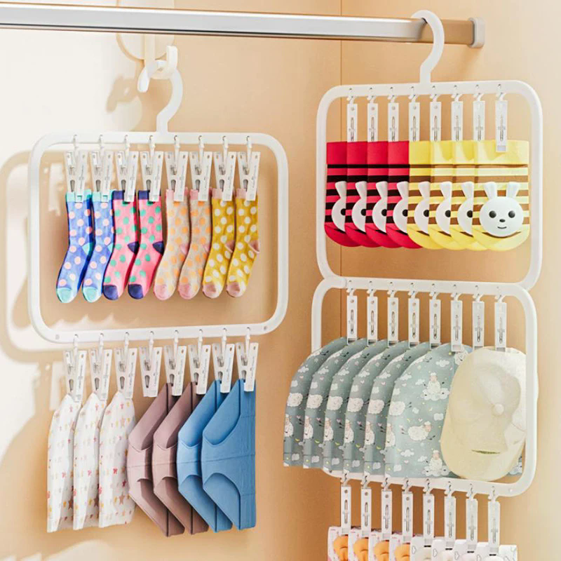 Multi-clip Sock Drying Rack Mu - Sock Organizer Tray 评论和价格