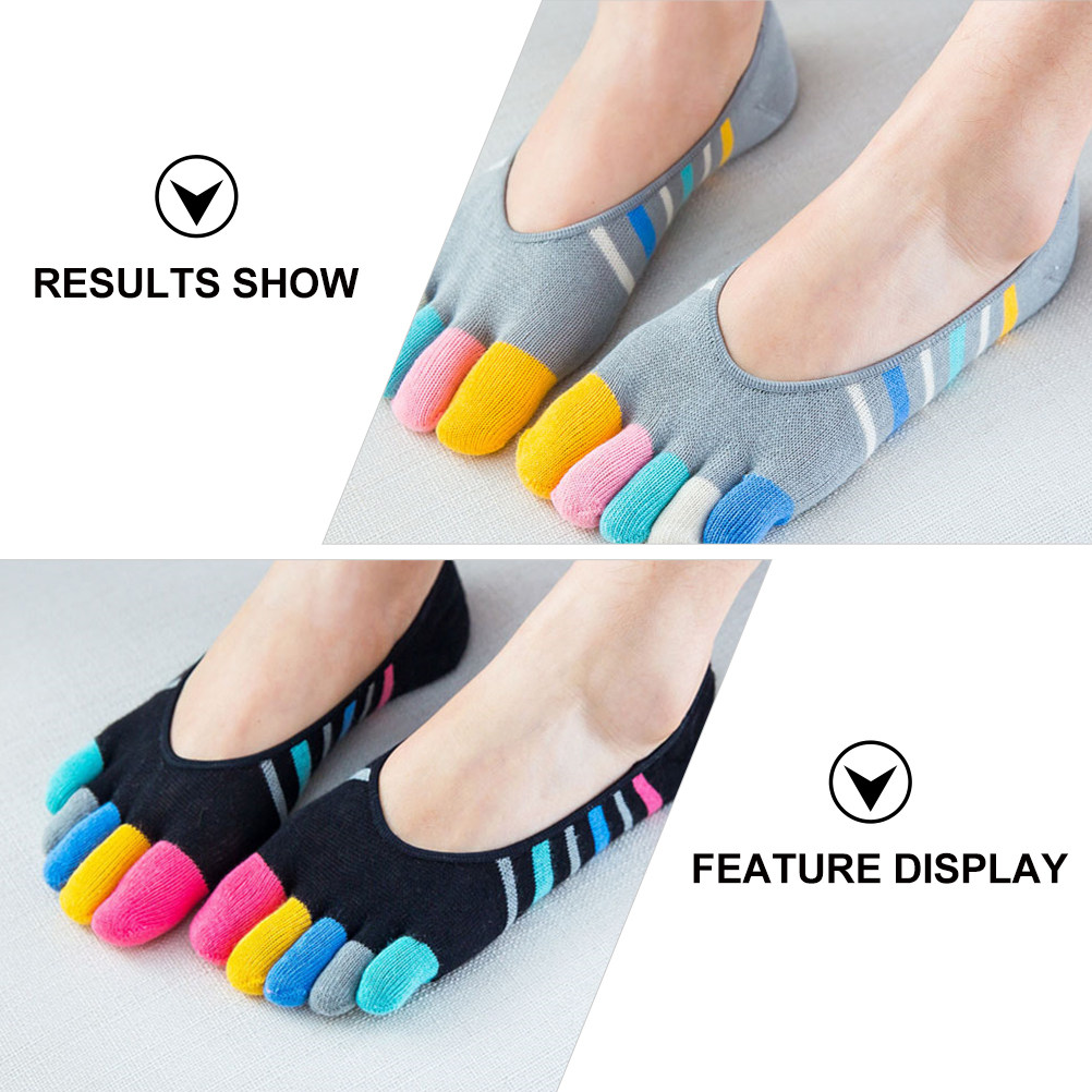 5Pairs Yoga Toe Socks Women In - Invisibility Sock Loafer 评论和价格