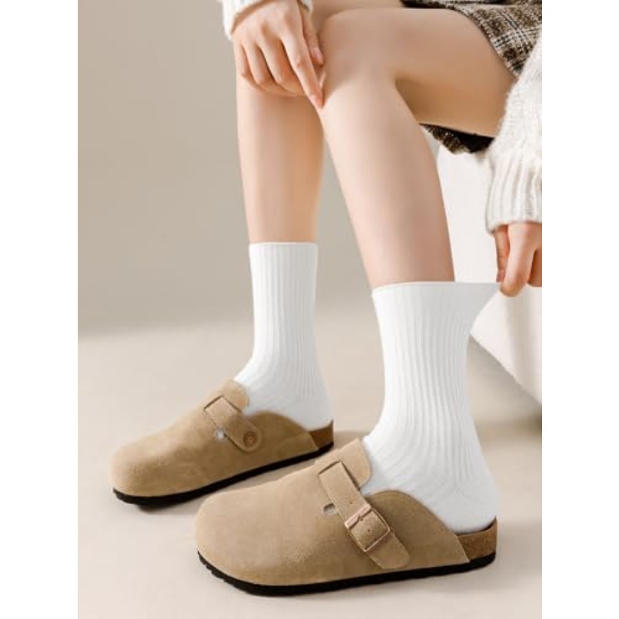 DOKUTOKU Womens Crew Socks Siz - Cotton Crew Sock Pack 评论和价格